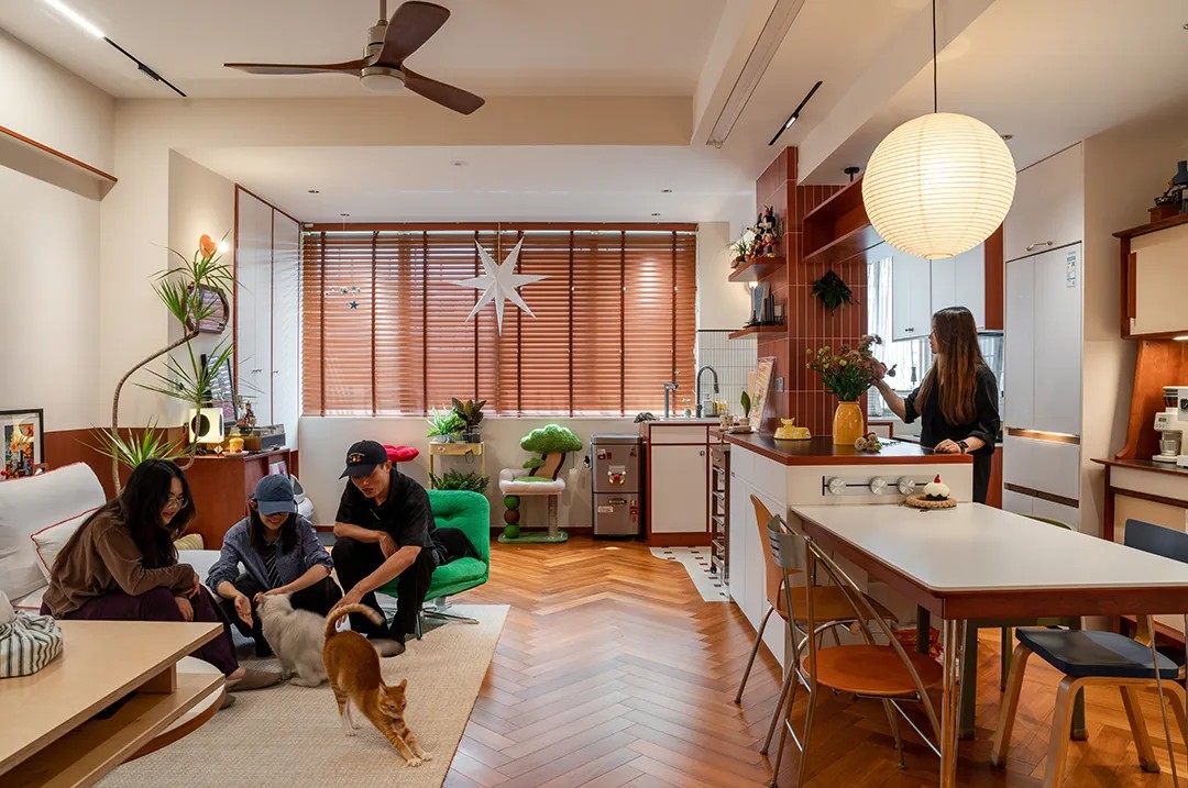 与家居博主的二搭中古风｜秋月｜全案托管设计